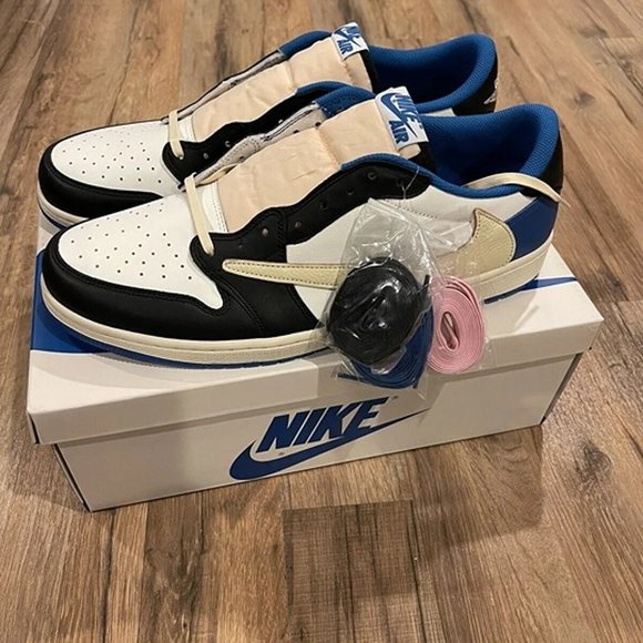 COPY - Air Jordan 1 Travis Scott X Fragment lows damaged box REPS - Picture 2 of 8